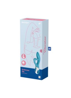 Vibromasseur rabbit bleu USB Embrace Me Satisfyer - CC597792